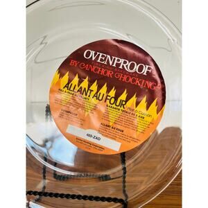 Vintage Anchor Hocking Fire King 2 Qt Casserole Dish USA Brand New Clear